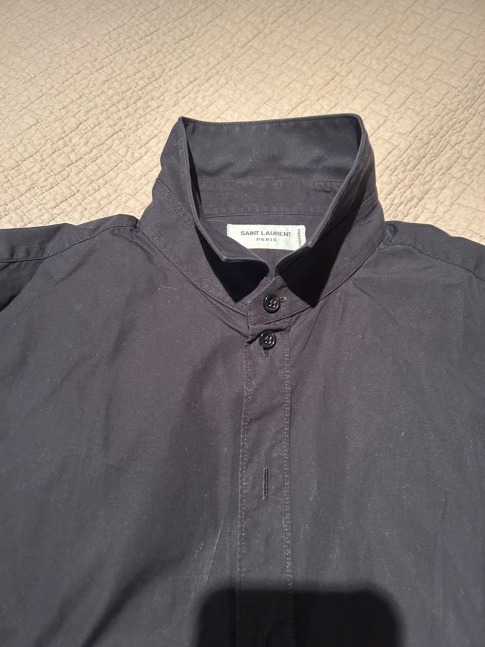 Saint Laurent Women’s Black Lightweight Button Down Shirt